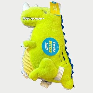 Rhino Dinosaur Plush Reversible Pillow Buddy Animal Adventure Soft Landing